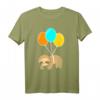 Faultier Ballon Design Schlafshirt - Lustiges Faul & Müde T-Shirt für Männer, Frauen & Kinder als Geschenk für entspannte Momente