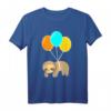 Faultier Ballon Design Schlafshirt - Lustiges Faul & Müde T-Shirt für Männer, Frauen & Kinder als Geschenk für entspannte Momente