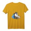 Damen Pinguine Mein Offizielles Schlafshirt mit V-Ausschnitt – Süßes Schlafshirt für Damen, Kinder & Männer, Perfekt als Geschenk für Langschläfer & Morgenmuffel