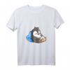 Damen Pinguine Mein Offizielles Schlafshirt mit V-Ausschnitt – Süßes Schlafshirt für Damen, Kinder & Männer, Perfekt als Geschenk für Langschläfer & Morgenmuffel