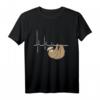 Faultier Herzschlag EKG Herz Puls T-Shirt – Lustiges Geschenk für Faulpelze, Studenten & Schlafliebhaber