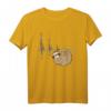 Faultier Herzschlag EKG Herz Puls T-Shirt – Lustiges Geschenk für Faulpelze, Studenten & Schlafliebhaber