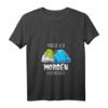 Damen T-Shirt mit Schildkröte: Mach Ich Morgen Versprochen - Lustiges Schlaf- und Morgenmuffel-Shirt mit V-Ausschnitt