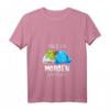 Damen T-Shirt mit Schildkröte: Mach Ich Morgen Versprochen - Lustiges Schlaf- und Morgenmuffel-Shirt mit V-Ausschnitt