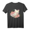 Kawaii Katzen Blume Schlafanzug - Niedlicher Pyjama für Katzenliebhaber, Damen & Kinder, Gemütliche Homewear für Entspannung