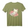 Kawaii Katzen Blume Schlafanzug - Niedlicher Pyjama für Katzenliebhaber, Damen & Kinder, Gemütliche Homewear für Entspannung
