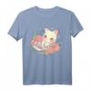 Kawaii Katzen Blume Schlafanzug - Niedlicher Pyjama für Katzenliebhaber, Damen & Kinder, Gemütliche Homewear für Entspannung