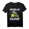 Offizielles Schlafshirt mit Faultier und Schildkröte – Bequemer Pyjama für Langschläfer, Morgenmuffel & Stressgeplagte, perfekt als Geschenk