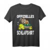 Offizielles Schlafshirt mit Faultier und Schildkröte – Bequemer Pyjama für Langschläfer, Morgenmuffel & Stressgeplagte, perfekt als Geschenk