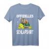 Offizielles Schlafshirt mit Faultier und Schildkröte – Bequemer Pyjama für Langschläfer, Morgenmuffel & Stressgeplagte, perfekt als Geschenk