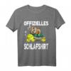 Offizielles Schlafshirt mit Faultier und Schildkröte – Bequemer Pyjama für Langschläfer, Morgenmuffel & Stressgeplagte, perfekt als Geschenk
