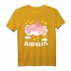 Sleepolotl Süßes Schlafendes Axolotl Kawaii Axolotl T-Shirt für Tier- und Anime-Fans