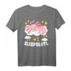 Sleepolotl Süßes Schlafendes Axolotl Kawaii Axolotl T-Shirt für Tier- und Anime-Fans