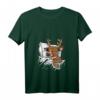 Lustiges Damen Weihnachts-Schlafendes Rentier T-Shirt - Offizielles Design für Weihnachtsfeiern und Familiengeschenke