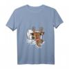 Lustiges Damen Weihnachts-Schlafendes Rentier T-Shirt - Offizielles Design für Weihnachtsfeiern und Familiengeschenke
