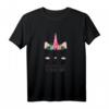 Offizielles Schlafshirt für Frauen und Mädchen mit Katze-Einhorn Motiv – Süßes Nachthemd, Schlafmütze & Pyjama für bequemen Schlaf