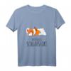 Niedliches Eichhörnchen Schlafshirt mit V-Ausschnitt – Bequeme Schlafkleidung für Damen, Herren und Kinder, Perfekt als Geschenk zu Weihnachten, Geburtstag & Muttertag