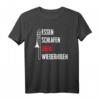Essen Schlafen Posaune Lustiges Posaunen Geschenk T-Shirt für Musiker & Blasmusik-Fans
