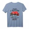 Nur noch 5 Minuten dann steh ich auf Fuchs Schlaf T-Shirt – Lustiges Schlafdesign für Langschläfer und Morgenmuffel mit Tiermotiv
