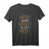 Kaffee Arbeit Whiskey Schlaf Wiederholung Whiskey Bourbon T-Shirt - Vintage Spirituosen Motiv für Bourbon-Trinker und Whiskey-Liebhaber