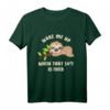 Süßes HapOwl Faultier T-Shirt – Lustiges Chiller Schlafshirt für Natur- und Faulenzer-Liebhaber, perfekt als Geschenk zu Geburtstag und Weihnachten