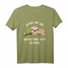Süßes HapOwl Faultier T-Shirt – Lustiges Chiller Schlafshirt für Natur- und Faulenzer-Liebhaber, perfekt als Geschenk zu Geburtstag und Weihnachten