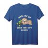 Süßes HapOwl Faultier T-Shirt – Lustiges Chiller Schlafshirt für Natur- und Faulenzer-Liebhaber, perfekt als Geschenk zu Geburtstag und Weihnachten