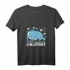 Damen Schlafshirt mit Elefanten – Lustiges Nachthemd mit V-Ausschnitt, Perfektes Geschenk für Nachteulen & Langschläfer zu Weihnachten