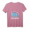 Damen Schlafshirt mit Elefanten – Lustiges Nachthemd mit V-Ausschnitt, Perfektes Geschenk für Nachteulen & Langschläfer zu Weihnachten