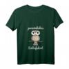 Persönliches Damen Schlafshirt mit Eulenmotiv - Kuscheliges Pyjama T-Shirt mit V-Ausschnitt, perfektes Geschenk für Nachteulen, Morgenmuffel & Langschläfer
