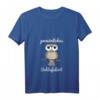 Persönliches Damen Schlafshirt mit Eulenmotiv - Kuscheliges Pyjama T-Shirt mit V-Ausschnitt, perfektes Geschenk für Nachteulen, Morgenmuffel & Langschläfer