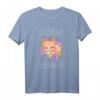 Kawaii Fuchs Schlafanzug mit Blumen - Lustiges Schlaf T-Shirt für Tierliebhaber, Damen, Kinder & Jugendliche, perfekt für Gemütlichkeit und Entspannung
