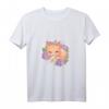 Kawaii Fuchs Schlafanzug mit Blumen - Lustiges Schlaf T-Shirt für Tierliebhaber, Damen, Kinder & Jugendliche, perfekt für Gemütlichkeit und Entspannung