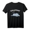Schlafifant Müder Elefant Pyjama Schlaf T-Shirt – Lustiges Kinder Schlafshirt & Geschenkidee für Langschläfer und Morgenmuffel