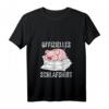 Damen Schweinchen Schlafshirt mit V-Ausschnitt – Süßes Tiermotiv für Landwirtinnen, Tierliebhaberinnen und Bauernhof-Fans