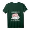 Damen Schweinchen Schlafshirt mit V-Ausschnitt – Süßes Tiermotiv für Landwirtinnen, Tierliebhaberinnen und Bauernhof-Fans