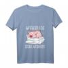 Damen Schweinchen Schlafshirt mit V-Ausschnitt – Süßes Tiermotiv für Landwirtinnen, Tierliebhaberinnen und Bauernhof-Fans