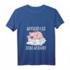 Damen Schweinchen Schlafshirt mit V-Ausschnitt – Süßes Tiermotiv für Landwirtinnen, Tierliebhaberinnen und Bauernhof-Fans