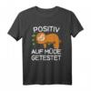 Lustiges Faultier Schlafshirt mit Spruch - 'Positiv Auf Müde Getestet' für Damen, Herren & Kinder, Perfekt als Pyjama oder Schlafbekleidung