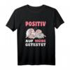 Positiv Auf Müde Getestet Spruch mit Schlaf Schaf Motiv - Lustiges Schlafshirt für Schaf Fans, Kinder & Erwachsene als Geschenk