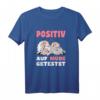 Positiv Auf Müde Getestet Spruch mit Schlaf Schaf Motiv - Lustiges Schlafshirt für Schaf Fans, Kinder & Erwachsene als Geschenk