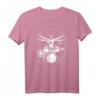 Vitruvian Drummer T-Shirt mit Da Vinci Design - Perfektes Geschenk für Schlagzeuger, Rockmusiker und Festivalfans