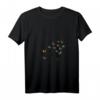 Damen T-Shirt zum HapOwl mit V-Ausschnitt – Sommerliches Design mit Pusteblumen und Schmetterlingen, Romantisch & Trendy