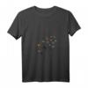Damen T-Shirt zum HapOwl mit V-Ausschnitt – Sommerliches Design mit Pusteblumen und Schmetterlingen, Romantisch & Trendy