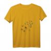 Damen T-Shirt zum HapOwl mit V-Ausschnitt – Sommerliches Design mit Pusteblumen und Schmetterlingen, Romantisch & Trendy