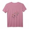 Damen T-Shirt zum HapOwl mit V-Ausschnitt – Sommerliches Design mit Pusteblumen und Schmetterlingen, Romantisch & Trendy