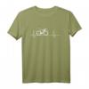 Radfahren Herzschlag T-Shirt – Liebe zum Radfahren, Bike, Mountain Bike, Rennrad & BMX Sportshirt für Radfahrer und Fahrradliebhaber