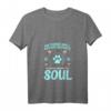 Damen Pferde- und Hundegeschenk T-Shirt mit V-Ausschnitt – Perfekt für Ausritte, Hundeschule und Tierliebhaber