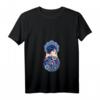 Exklusives Damen Bohemian T-Shirt mit Matroschka Katharina, Blumenmuster & V-Ausschnitt – Perfekt für russische Kultur & Geburtstagsgeschenke