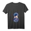 Exklusives Damen Bohemian T-Shirt mit Matroschka Katharina, Blumenmuster & V-Ausschnitt – Perfekt für russische Kultur & Geburtstagsgeschenke